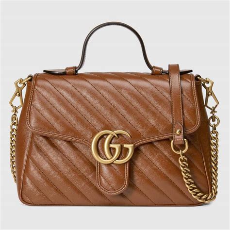 gucci marmont with top handle